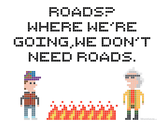 Back to the future cross stitch