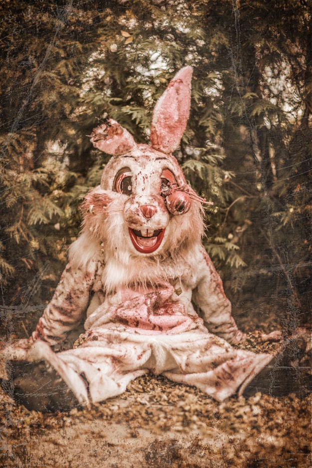 creepy rabbit costume