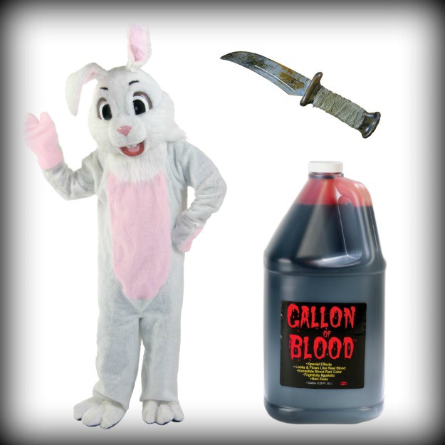 How to make a cute bunny costume terrifying