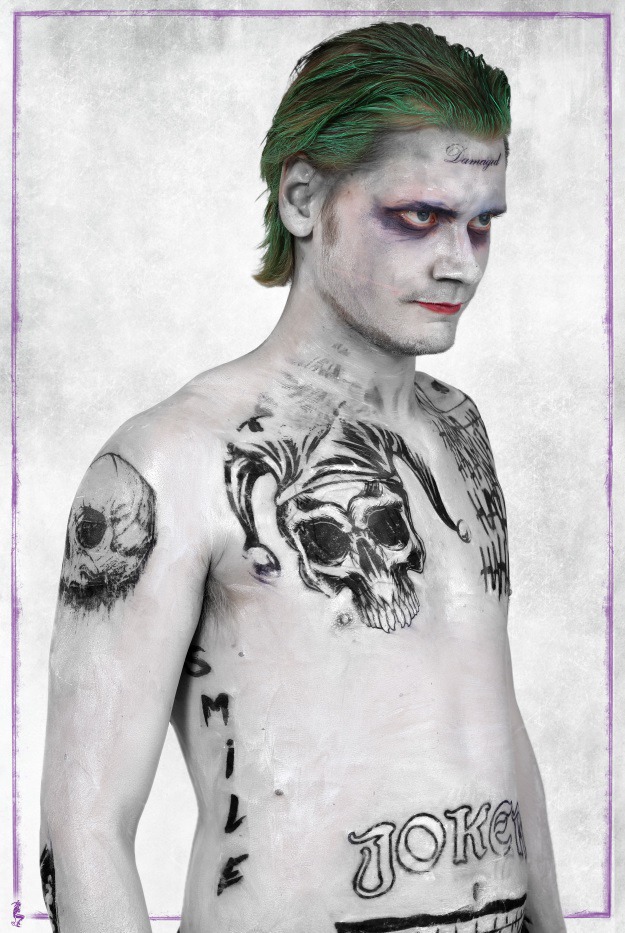 Jared Leto Joker Tattoos Full Set Front Digital Download