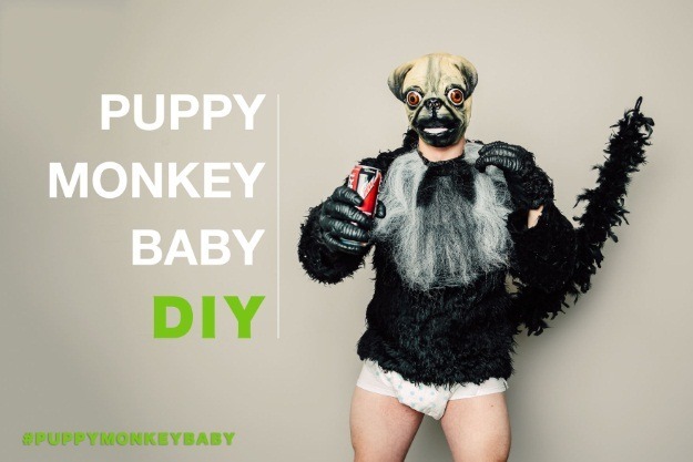 Puppy Monkey Baby Costume DIY