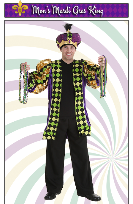 mardi gras king costume