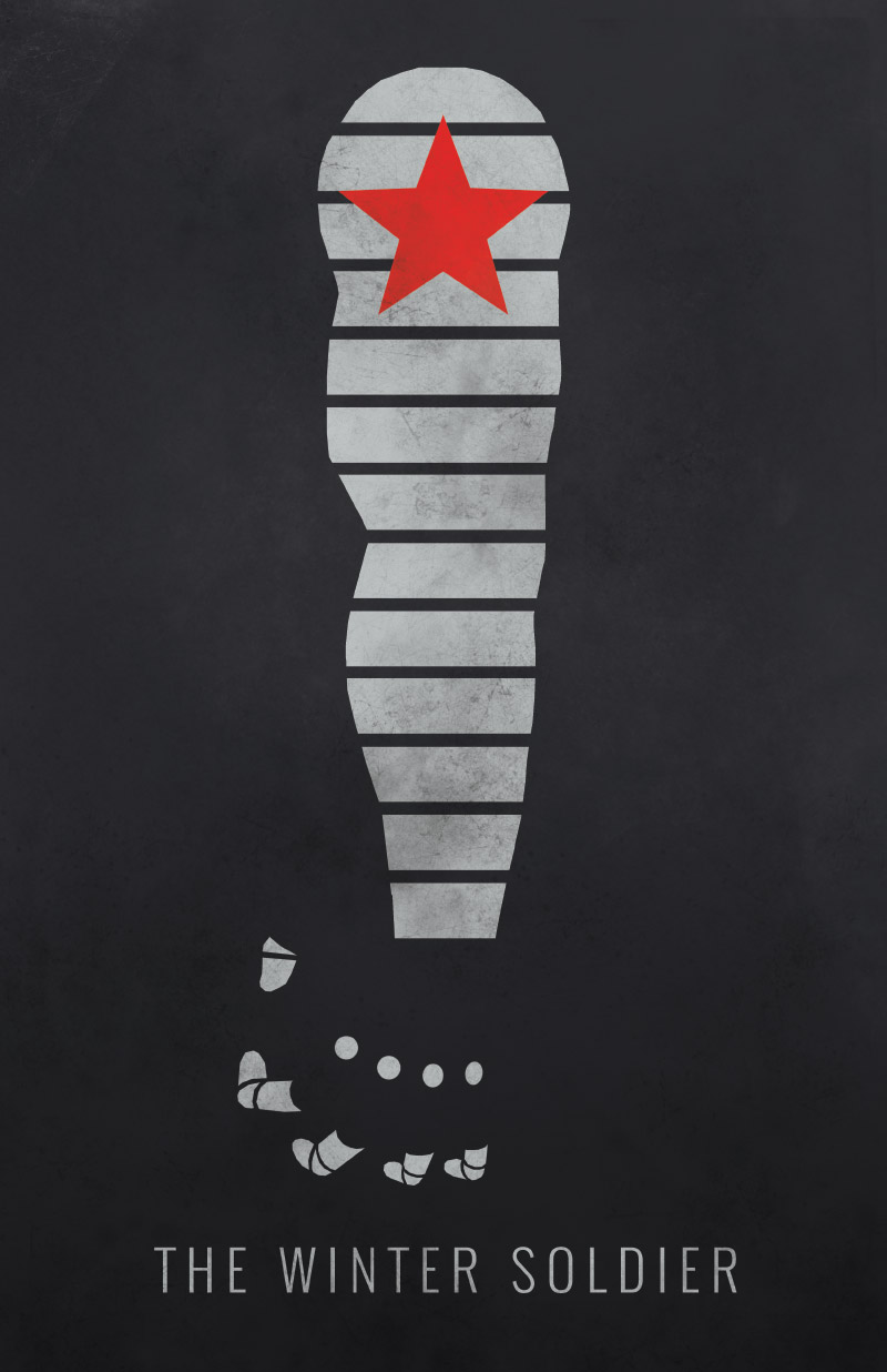 HalloweenCostumes.com: Minimalist Winter Soldier poster