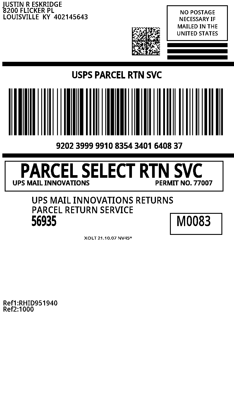 revolve return shipping label