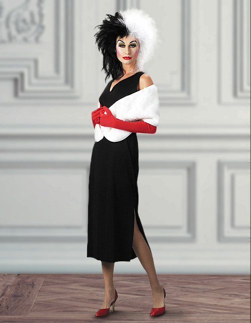 Cruella De Vil Halloween Costumes Cruella De Vil Halloween Costumes