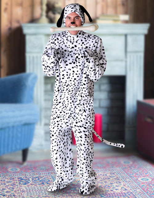 Dalmatian Costume For Kids, Dog Jumpsuit