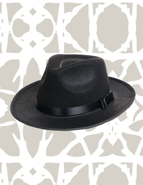 Black Gangster Hat Black Gangster Hat