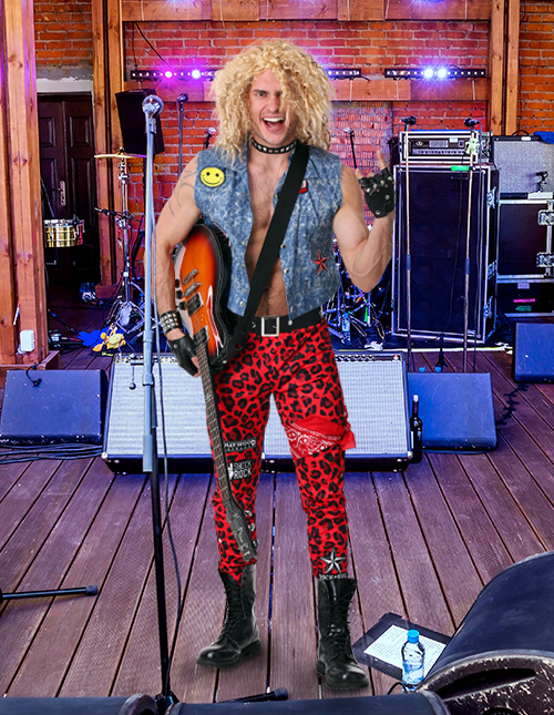 80s deals rocker costume