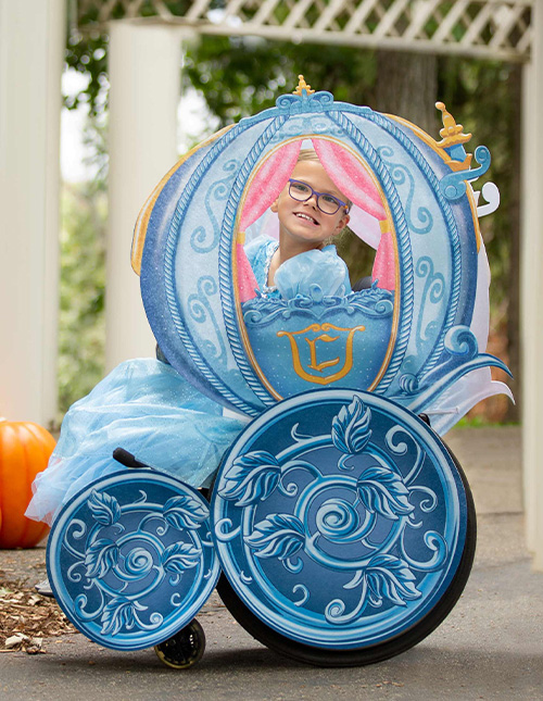 Cinderella Wheelchair Halloween Costume Carriage