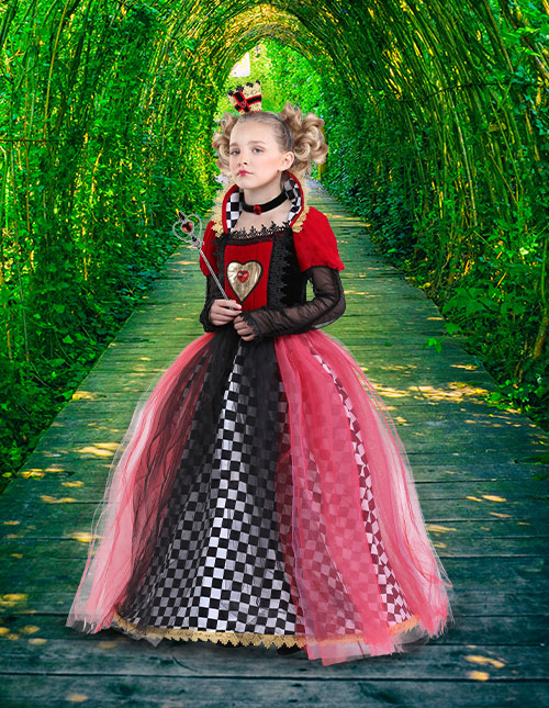 Girl's Queen of Hearts Costume
