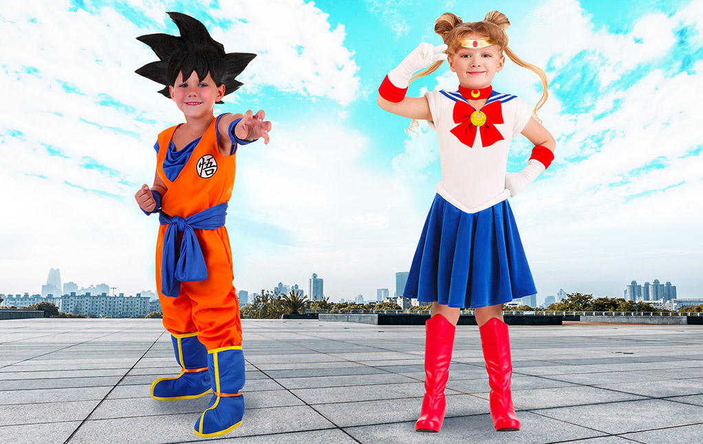 Kids School Girls Japanese Anime Cosplay Costumes with Suspender Skirt and  Socks | eBay