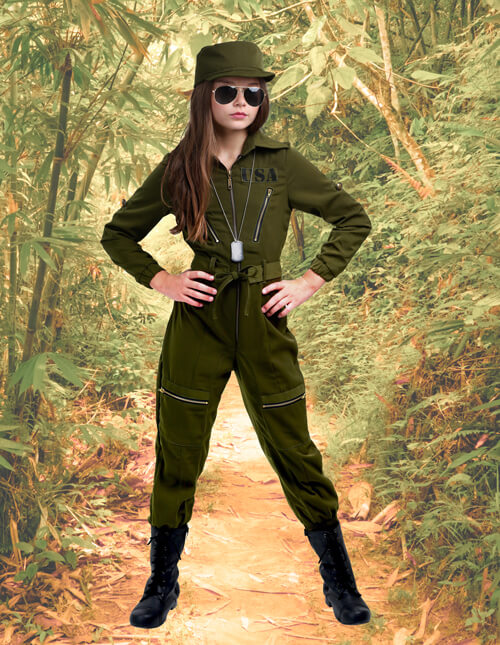 army girl costume for kids