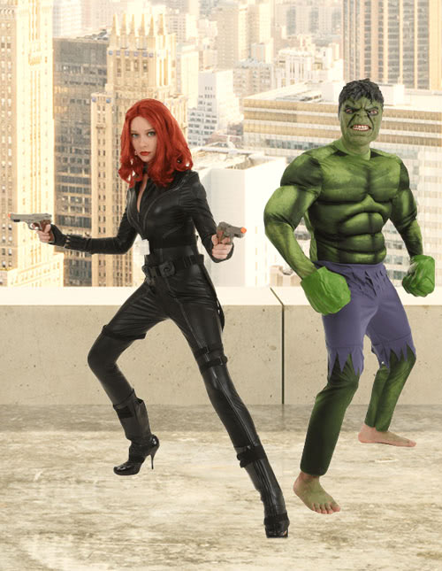 Hulk and Black Widow Costume Hulk and Black Widow Costume