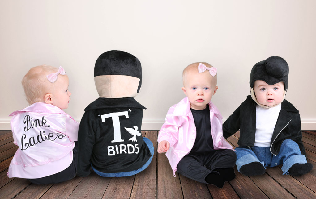 Baby T-Bird and Pink Lady Costumes Baby T-Bird and Pink Lady Costumes