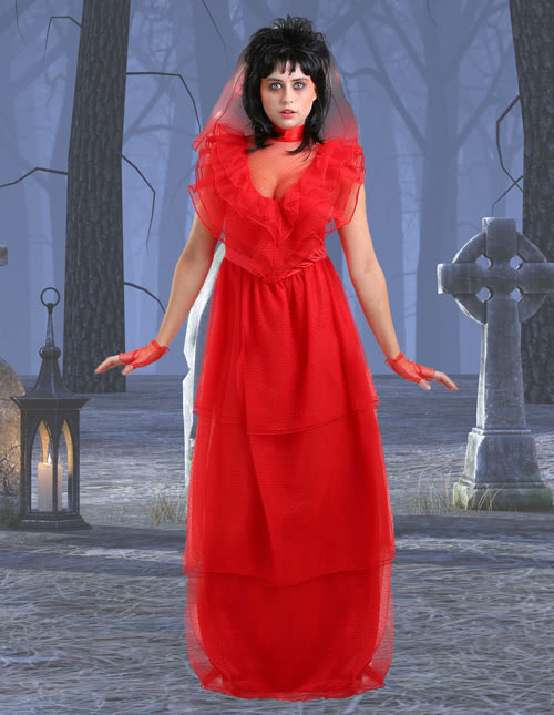 beetlejuice red bride costume