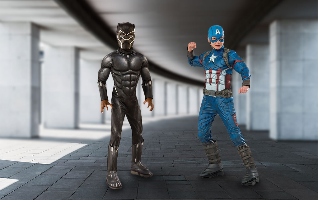 Black Panther and Captain America