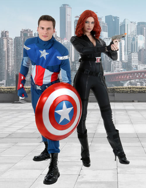 Black Widow and Captain America Black Widow and Captain America