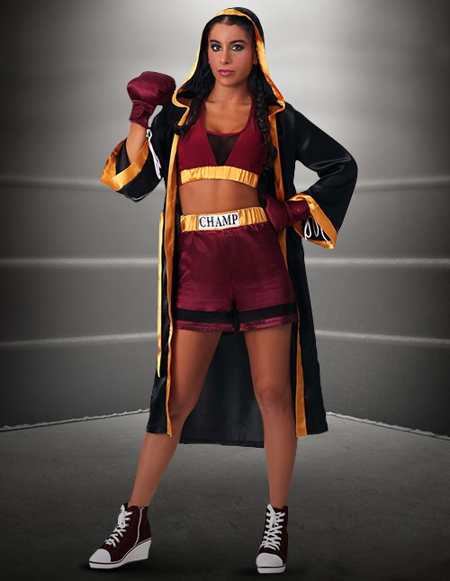 Cute girl shop boxer costume