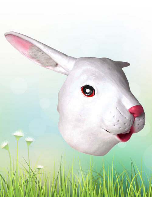 Deluxe Latex Rabbit Mask Deluxe Latex Rabbit Mask