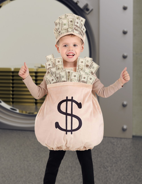 Kid's Bag of Money Costume