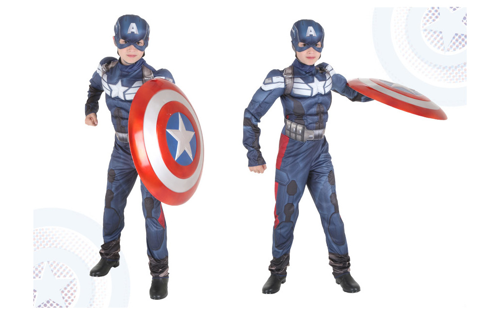 Déguisement 'Captain America' - bleu - Kiabi - 17.00€