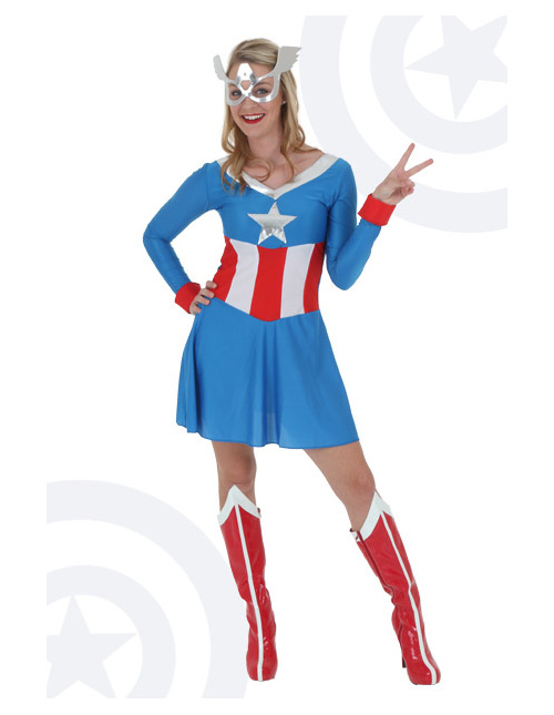 Captain America Costumes Adult Kids Woman Captain America Costumes