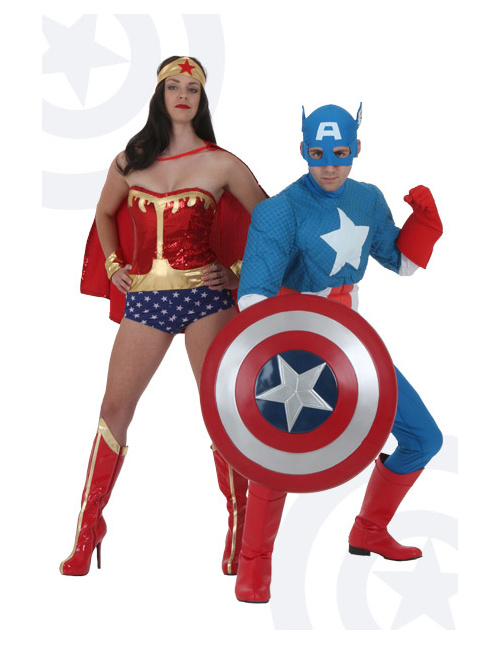 Wonder Woman and Captain America