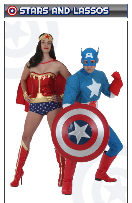 Captain America And Wonder Woman Couples Costume Captain America And Wonder Woman Couples Costume
