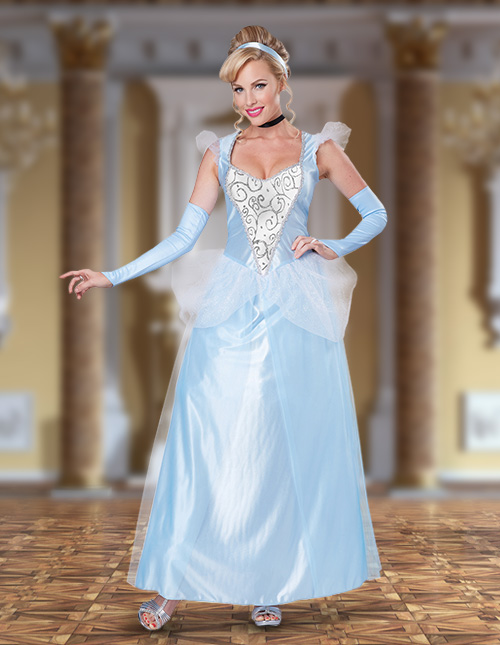 Cinderella Dress Costumes Princess Cinderella Dress Up Halloween Fancy Party Outfit Cosplay Dresses 
