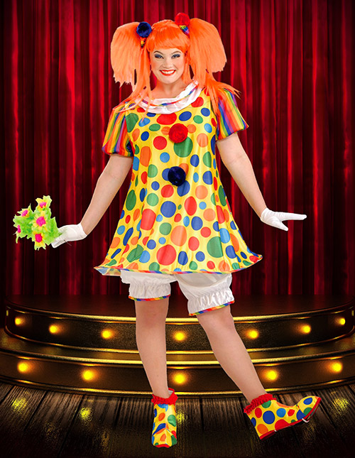 Girls Child Clown Costume Circus Halloween Bookweek Fancy Dress Up Party Outfit 