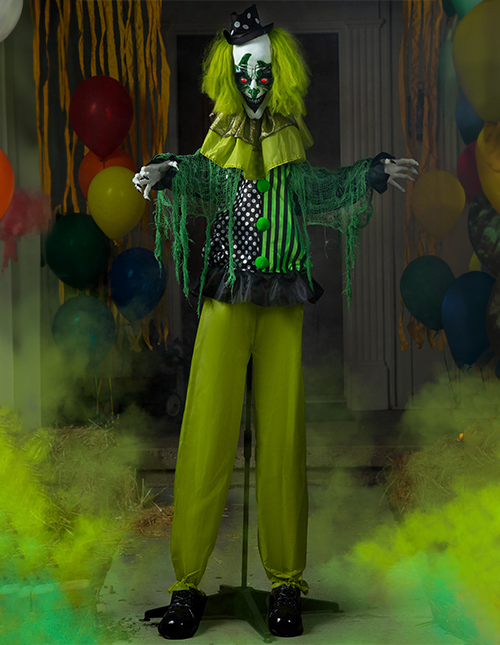 Green Clown Animated Decoration