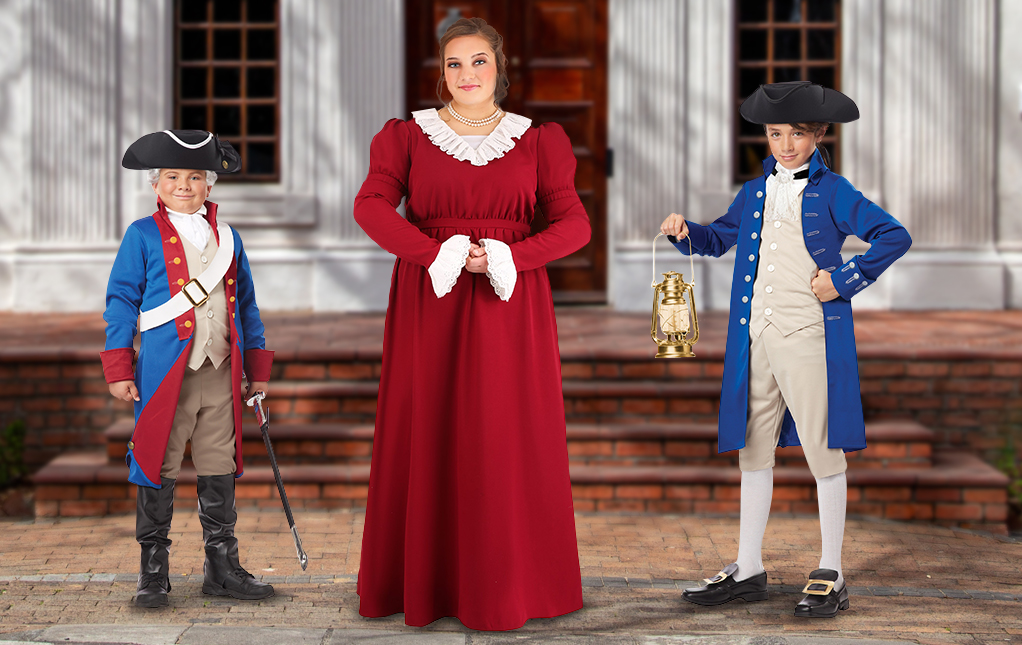 Colonial Costumes & Revolutionary War Outfits 