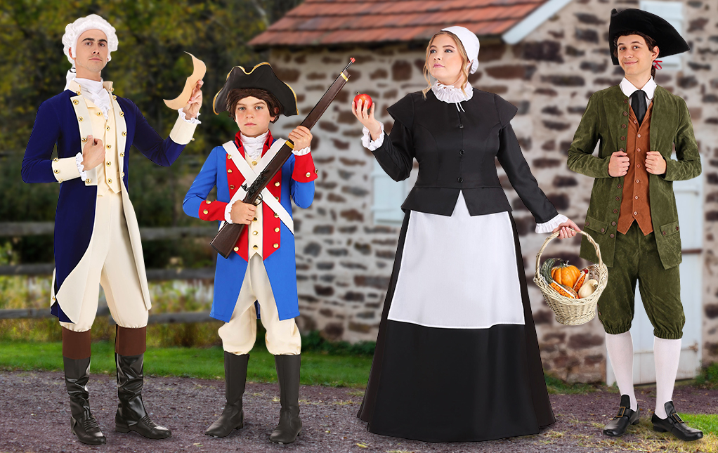 Colonial Costumes & Revolutionary War Outfits 