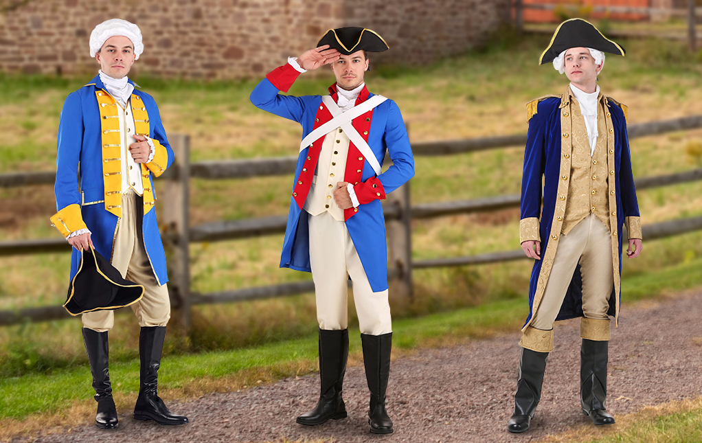 Colonial Costumes & Revolutionary War Outfits 