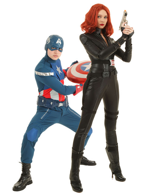 Captain America y Black Widow Disfraces de Parejas