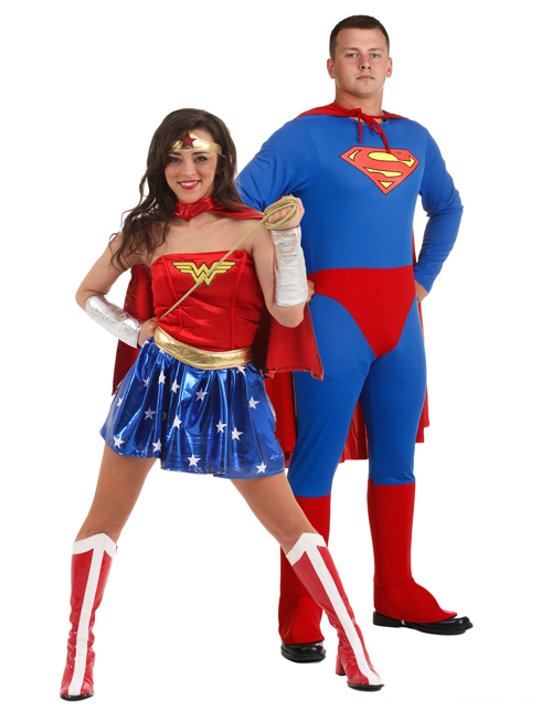 Superman y Wonder Woman Disfraces de Parejas