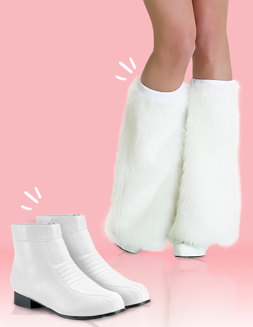 White Costume Boots
