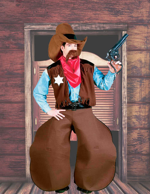 Men's Showdown Cowboy Costume, Sexy Men's Cowboy Costume 