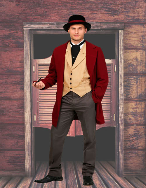 red cowboy outfit