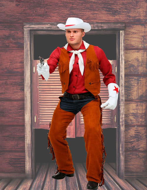 red cowboy outfit