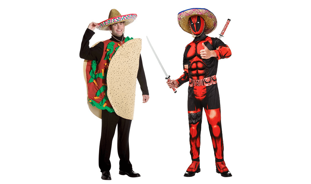 Taco Twosome Deadpool Couples Costume Taco Twosome Deadpool Couples Costume