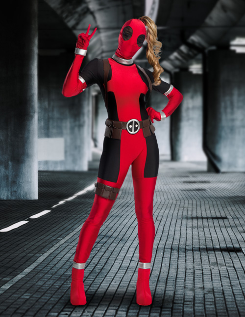 Hot Lady Deadpool Costume Costume X-Man Superhero Tights Accessories Halloween 