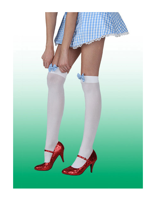 Dorothy Gingham Bow Stockings