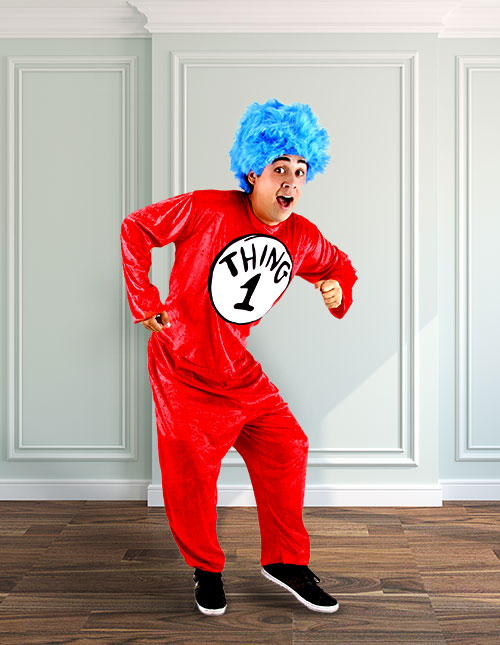 Dr. Seuss Inspired Thing 1 & Thing 2 Costume Dress-up Cosplay