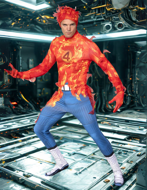 Human Torch Costume Human Torch Costume