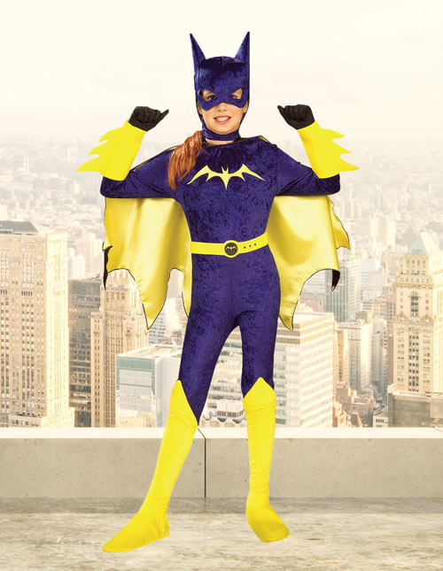 Batgirl 1966 Classic TV Series Superhero Dress Up Halloween Deluxe Adult Costume 