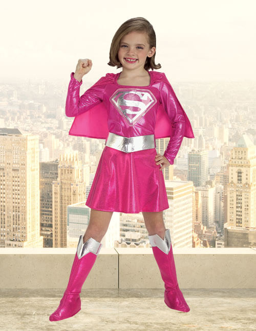 Superhero star dress, superhero costume, pink supergirl dress, kids  costumes, superhero costume for girls