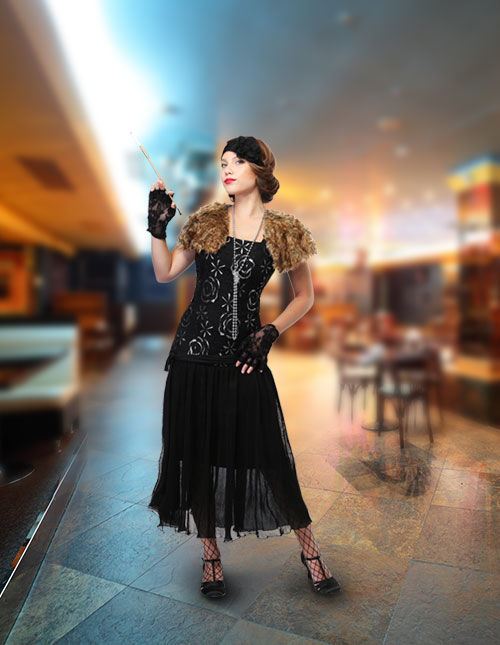 Women's Dolled Up Flapper Costume Dress