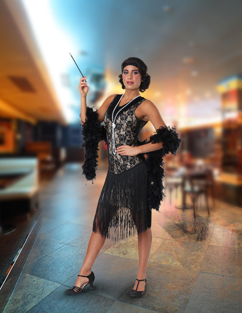 ladies flapper style dresses