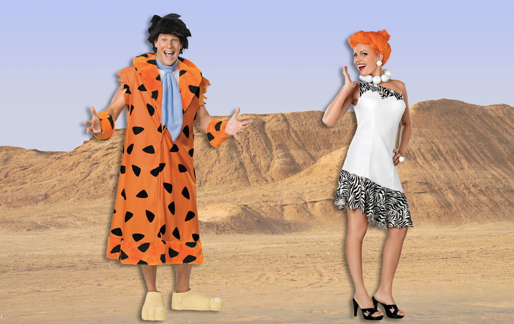 Fred and Wilma Flintstone Costumes Fred and Wilma Flintstone Costumes
